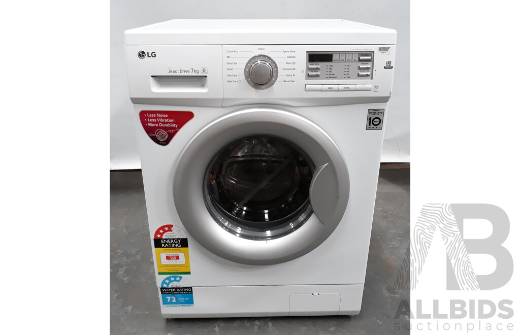 LG Direct Drive Front Loader Washing Machine 7kg