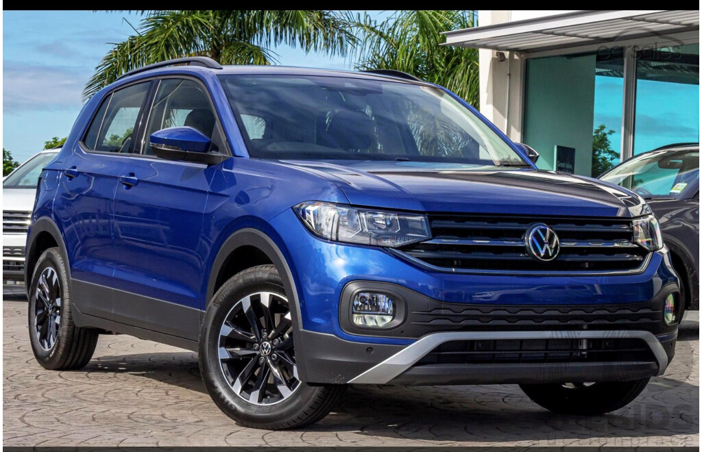 LIVE AUCTION ITEM 1 - Lennock VW  2023  T-Cross Car in Reef Metallic Blue 