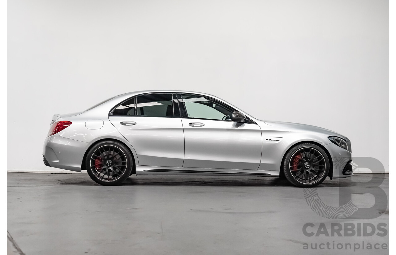 7/2016 Mercedes-Benz C63 AMG S 205 4d Sedan Silver 4.0L Twin Turbocharged V8