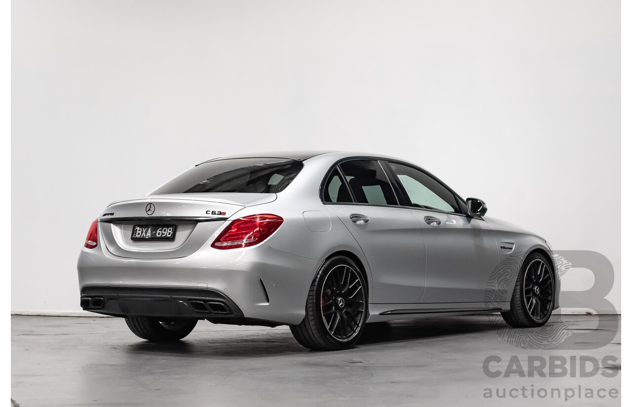 7/2016 Mercedes-Benz C63 AMG S 205 4d Sedan Silver 4.0L Twin Turbocharged V8