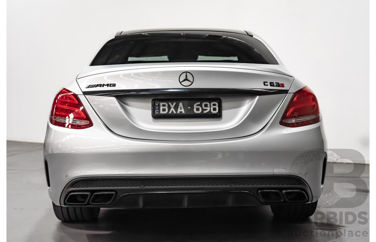 7/2016 Mercedes-Benz C63 AMG S 205 4d Sedan Silver 4.0L Twin Turbocharged V8