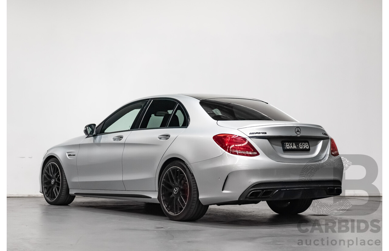 7/2016 Mercedes-Benz C63 AMG S 205 4d Sedan Silver 4.0L Twin Turbocharged V8