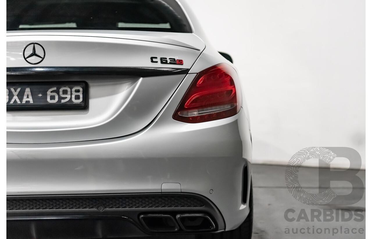 7/2016 Mercedes-Benz C63 AMG S 205 4d Sedan Silver 4.0L Twin Turbocharged V8
