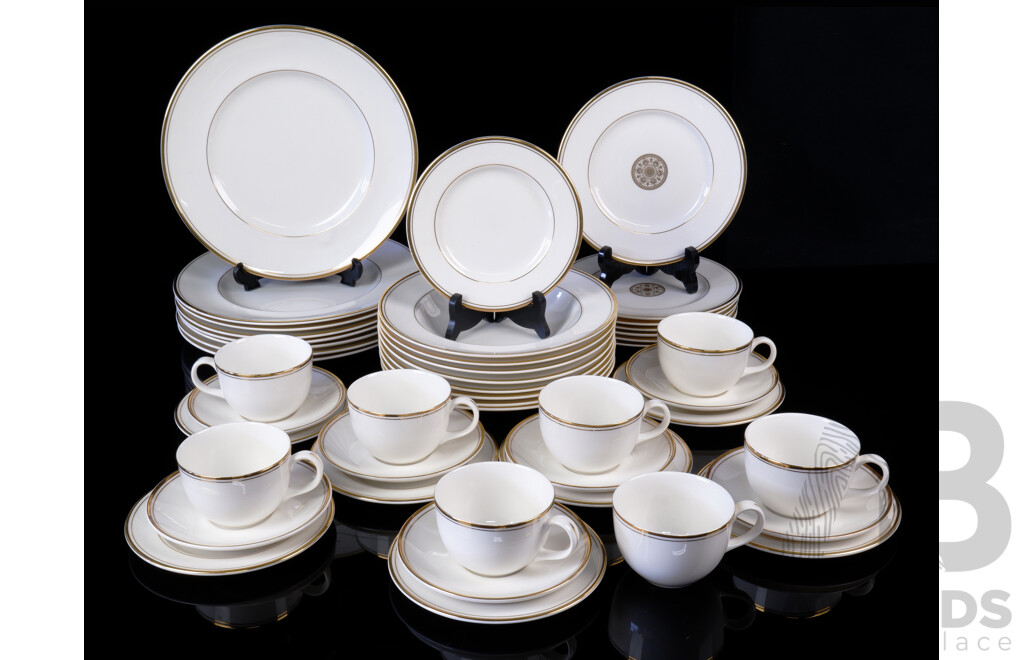 Royal Doulton 46 Piece Porcelain Dinner Service for Eight in New Romance Pattern