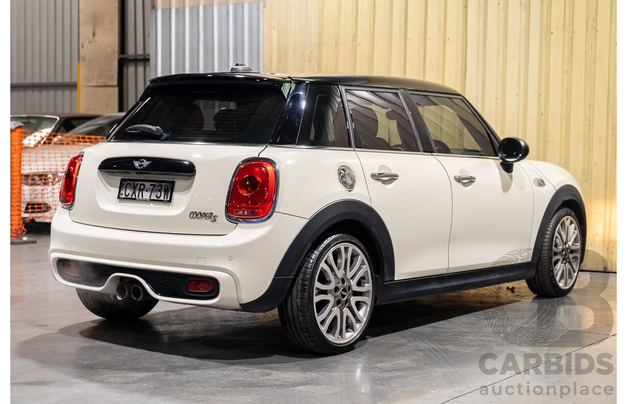 3/2015 Mini Cooper S F55 5d Hatchback White Turbo 2.0L