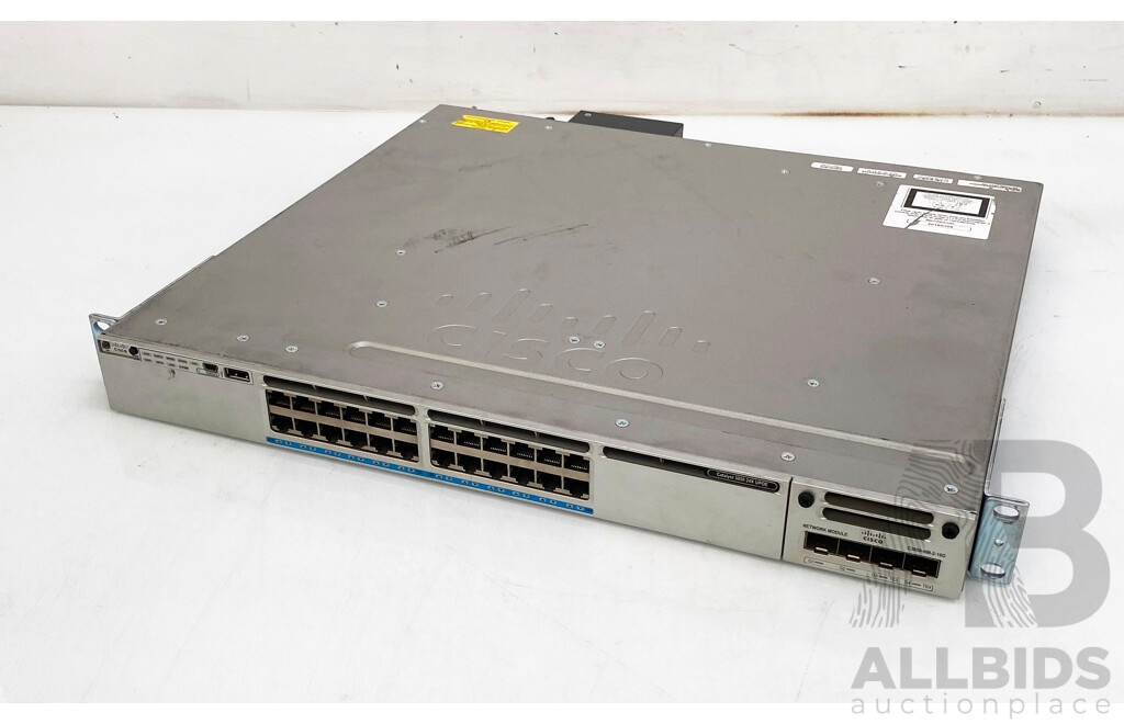 Cisco Catalyst (WS-C3850-24XUL) 3850-24X UPoE 24-Port 10Gigabit Ethernet Switch