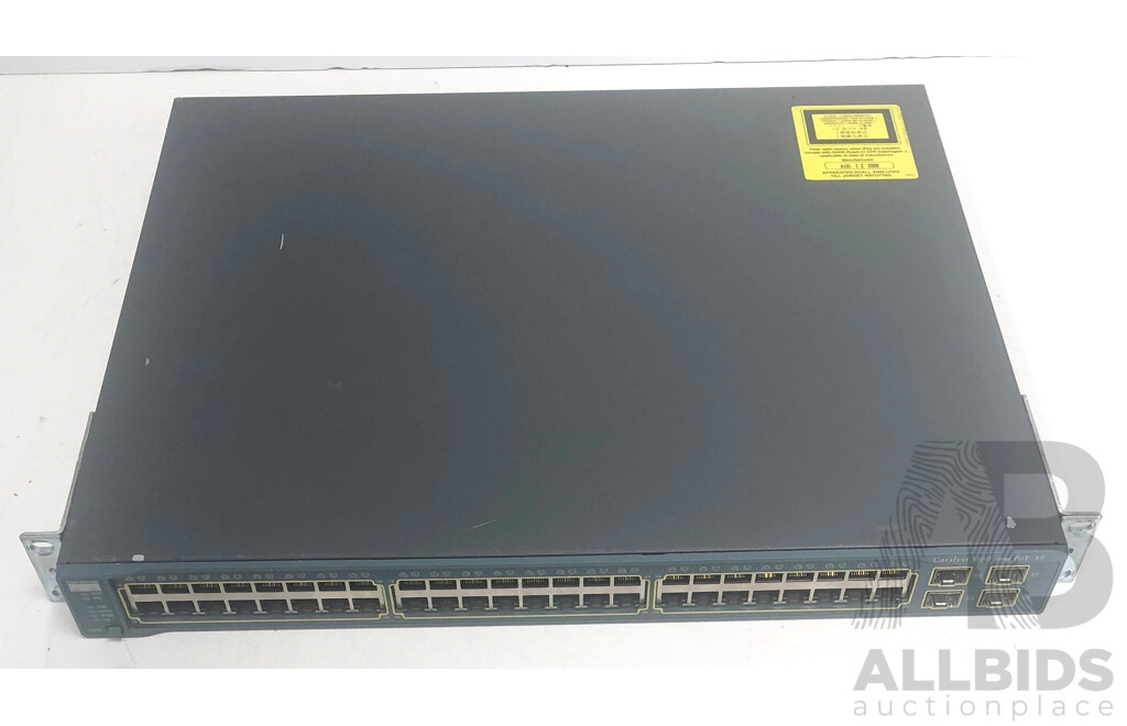 Cisco Catalyst (WS-C3560-48PS-S) 3560 Series PoE-48 48-Port Fast Ethernet Switch