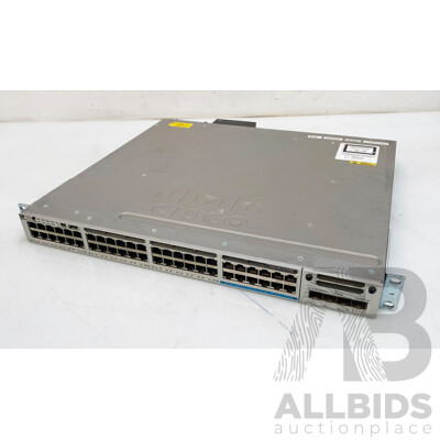 Cisco Catalyst (WS-C3850-12X48UL) 3850-12X-48 UPoE 48-Port Gigabit Ethernet Switch
