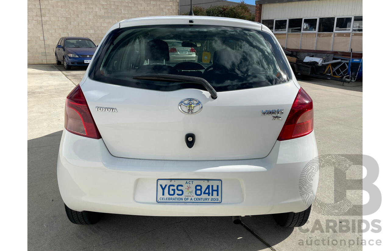 9/2007 Toyota Yaris YR NCP90R 5d Hatchback White 1.3L