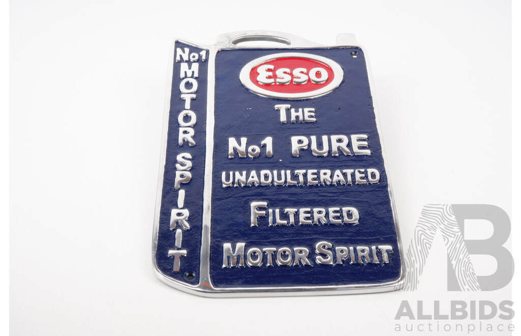 Reproduction Metal Esso Motor Oil Sign