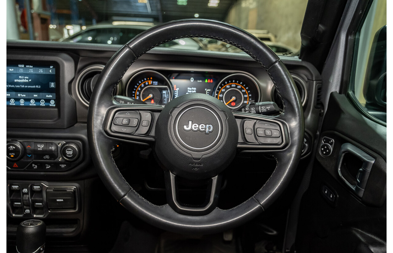 10/2019 Jeep Wrangler Unlimted Sport S (4x4) JL MY19 4d Convertible Wagon Metallic Silver V6 3.6L