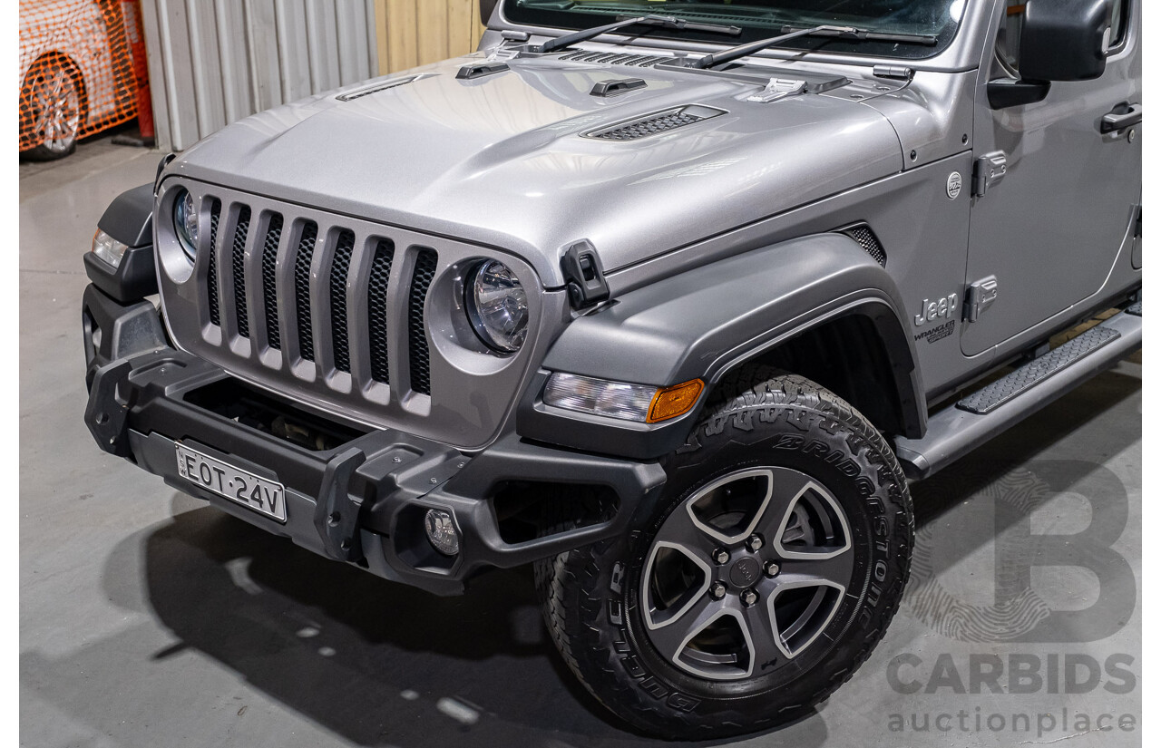 10/2019 Jeep Wrangler Unlimted Sport S (4x4) JL MY19 4d Convertible Wagon Metallic Silver V6 3.6L