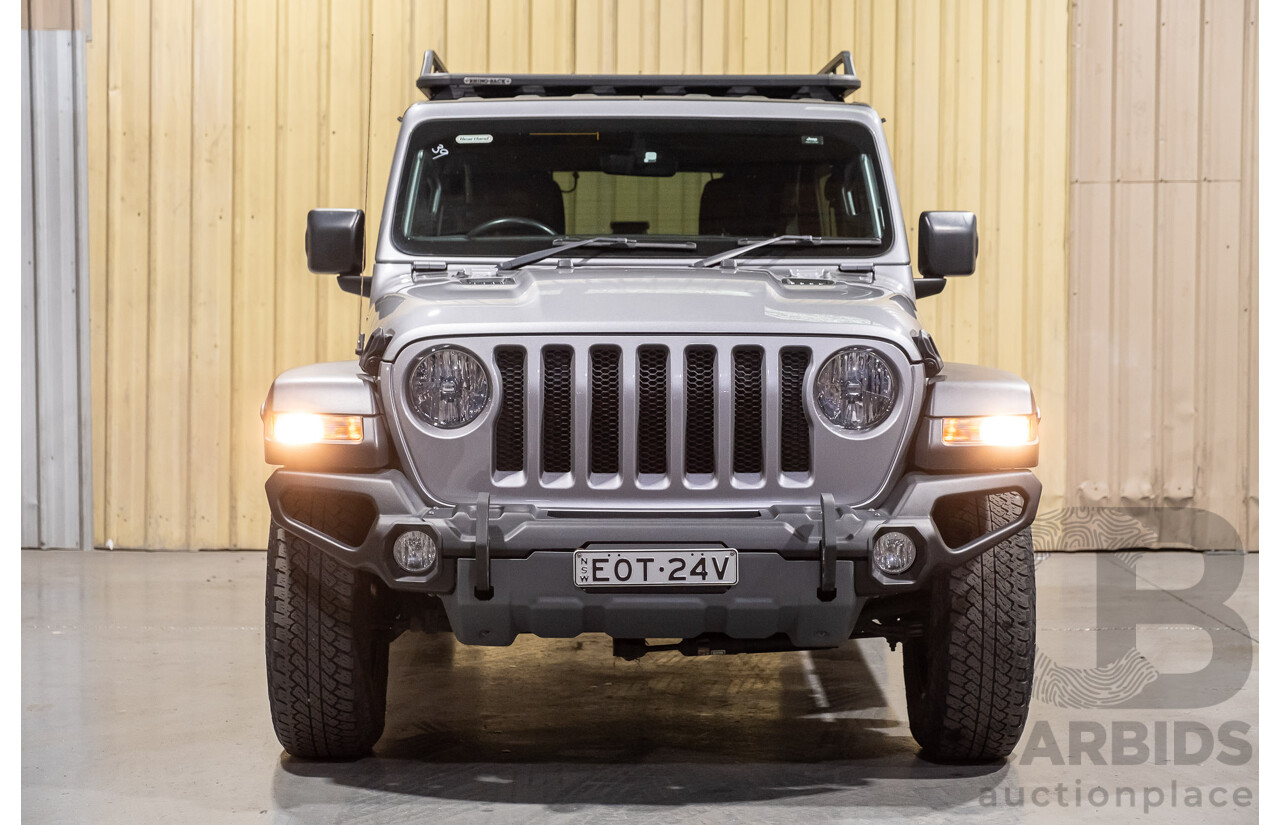 10/2019 Jeep Wrangler Unlimted Sport S (4x4) JL MY19 4d Convertible Wagon Metallic Silver V6 3.6L