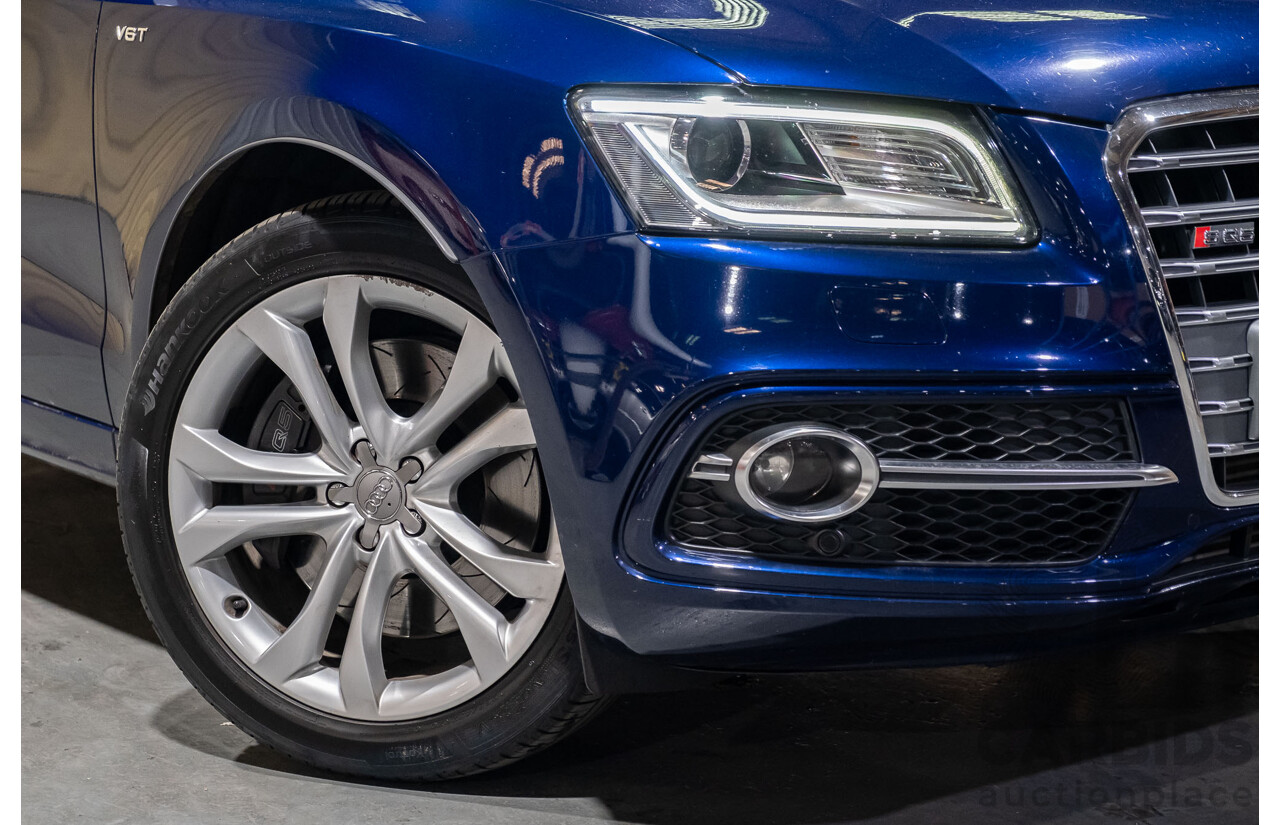 10/2013 Audi SQ5 3.0 TDI Quattro (AWD) 8R MY14 5d Wagon Blue Metallic Turbo Diesel V6 3.0L