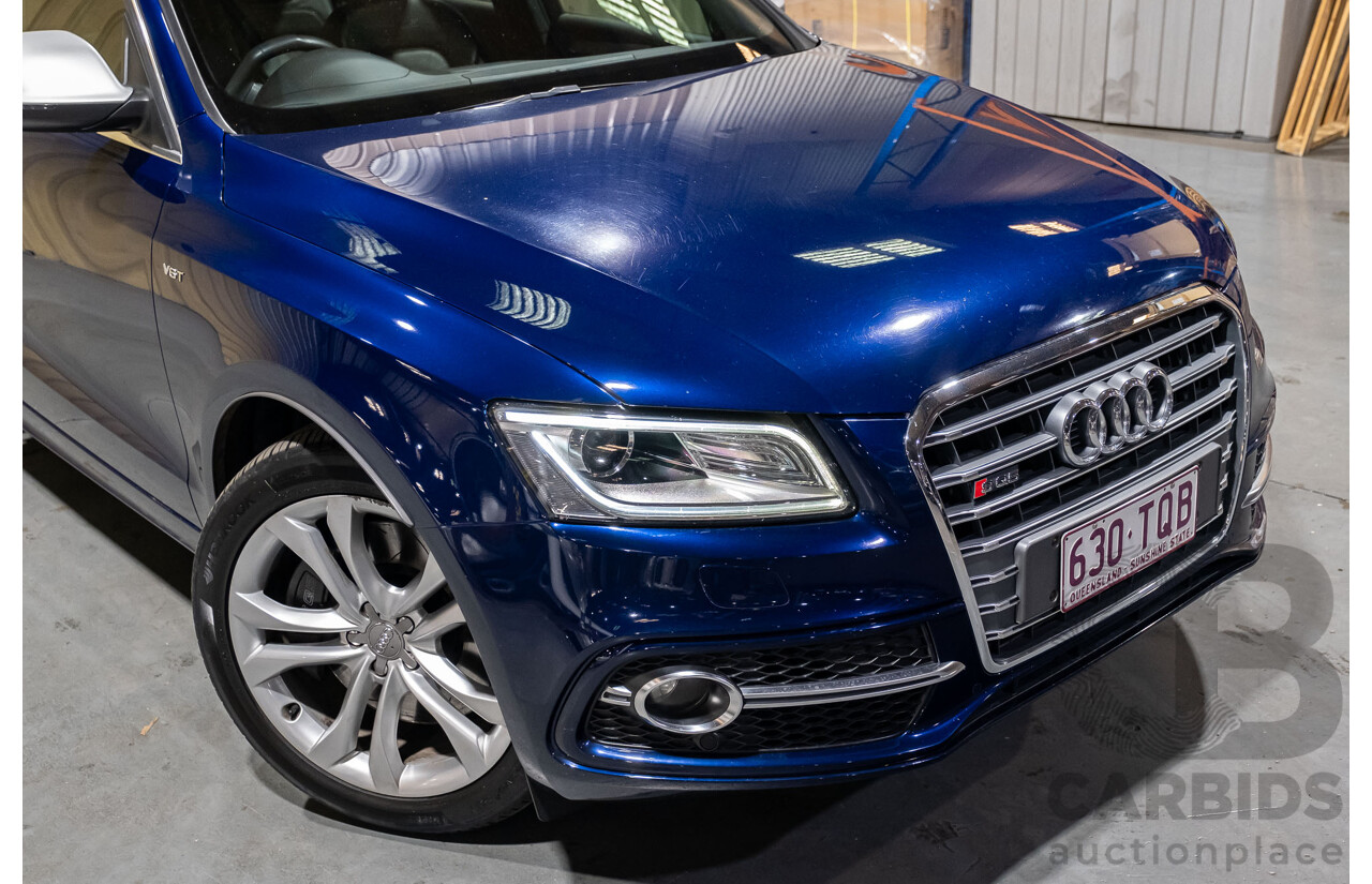 10/2013 Audi SQ5 3.0 TDI Quattro (AWD) 8R MY14 5d Wagon Blue Metallic Turbo Diesel V6 3.0L