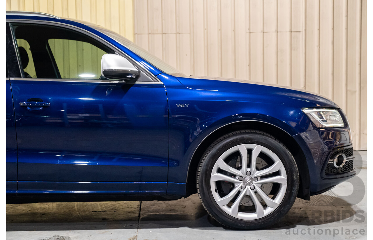 10/2013 Audi SQ5 3.0 TDI Quattro (AWD) 8R MY14 5d Wagon Blue Metallic Turbo Diesel V6 3.0L