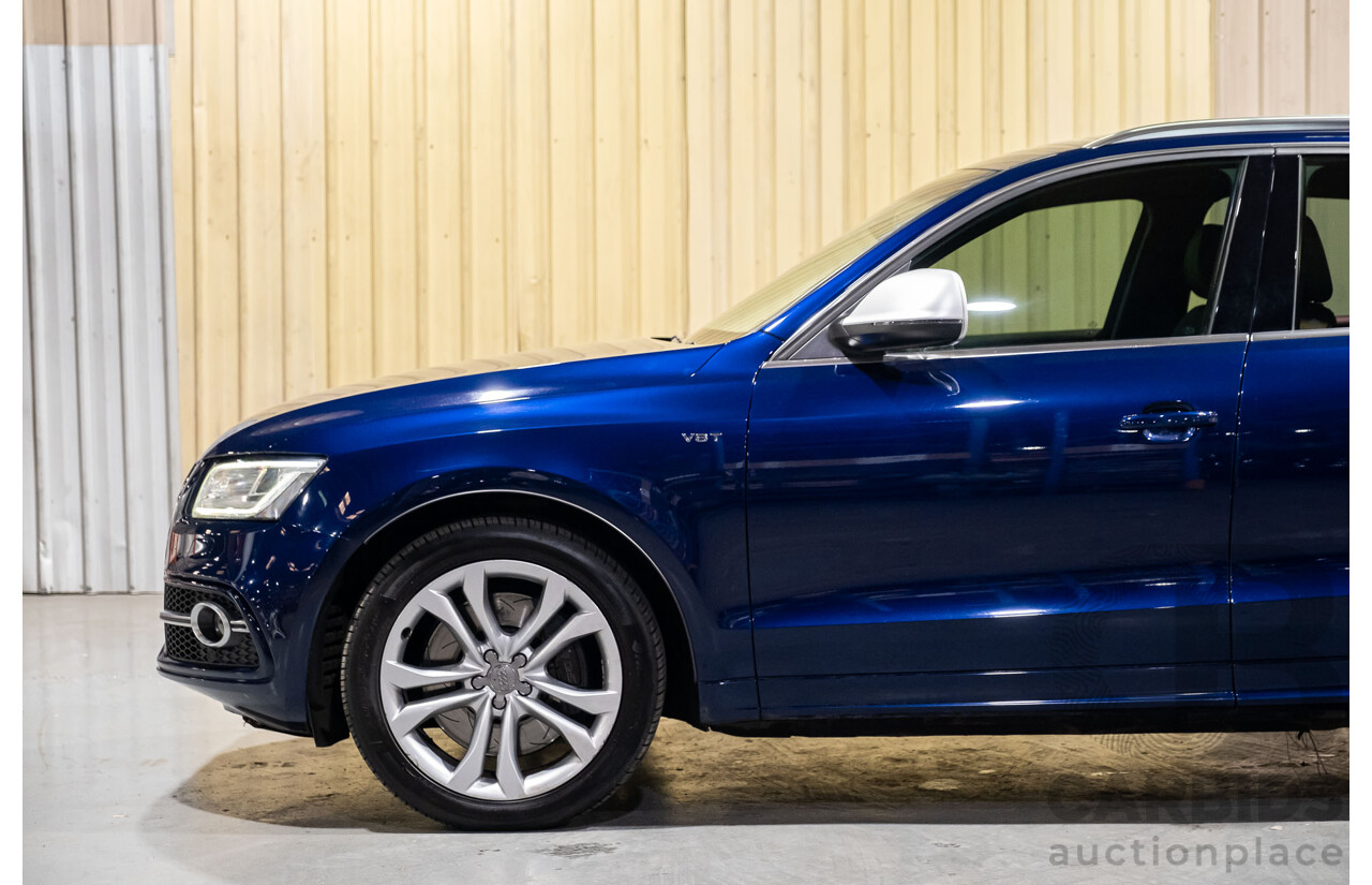 10/2013 Audi SQ5 3.0 TDI Quattro (AWD) 8R MY14 5d Wagon Blue Metallic Turbo Diesel V6 3.0L