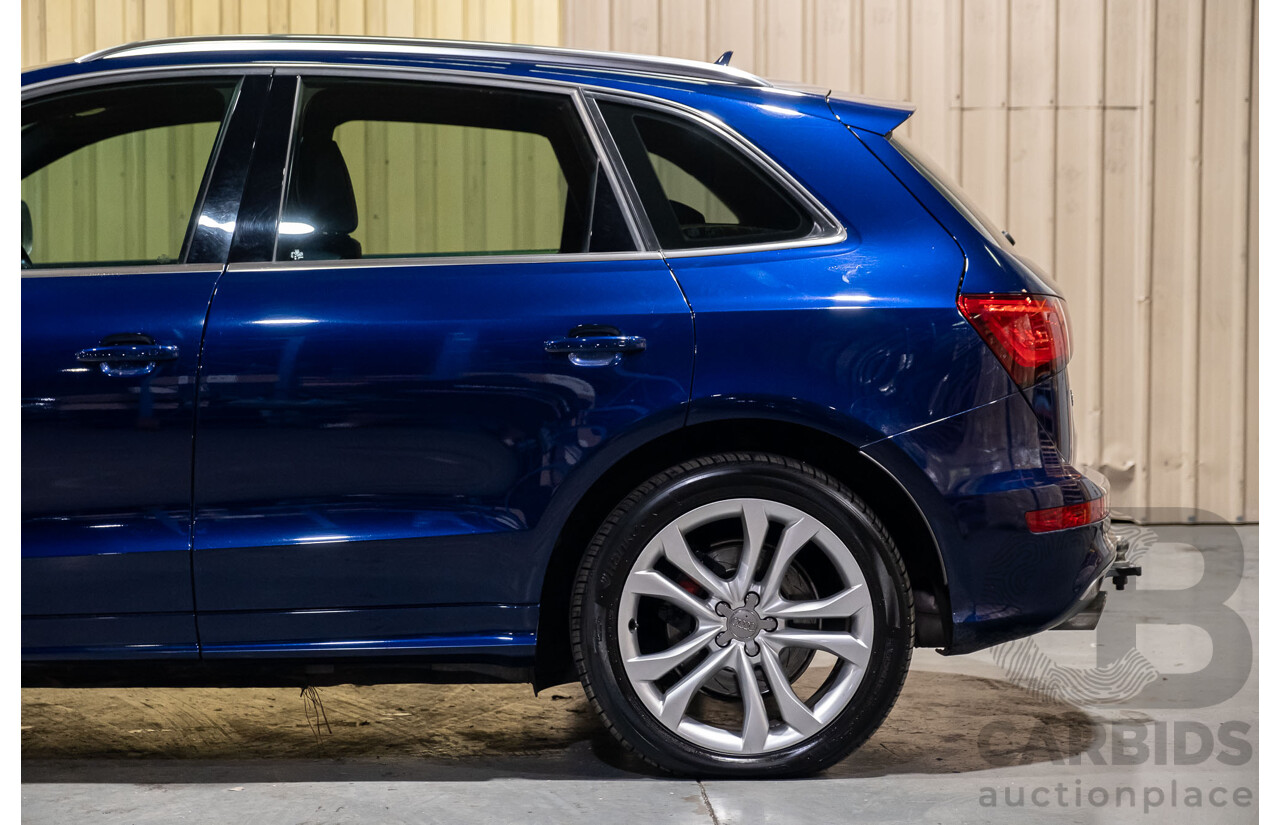 10/2013 Audi SQ5 3.0 TDI Quattro (AWD) 8R MY14 5d Wagon Blue Metallic Turbo Diesel V6 3.0L