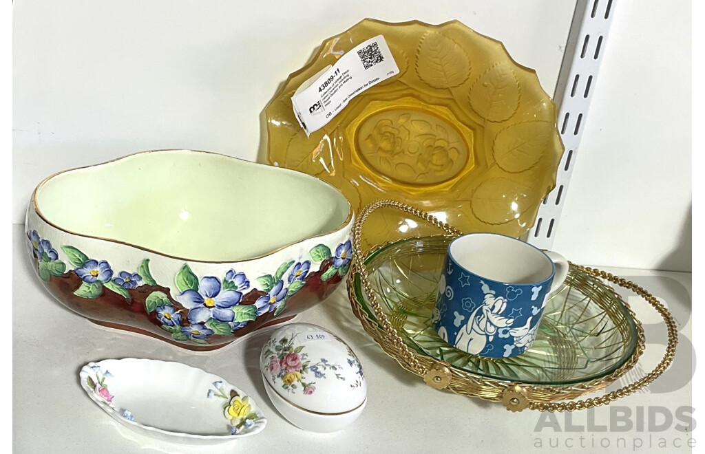 Collection of Vintage Decorative Ceramics Including Royal Doulton and Mailing Ware