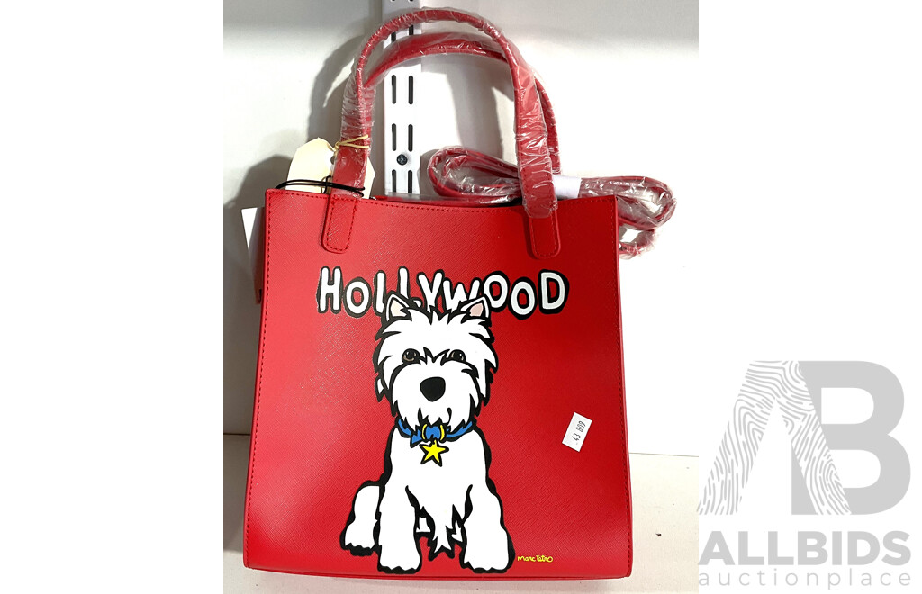 Marc Tetro West Highland Terrier Red Handbag