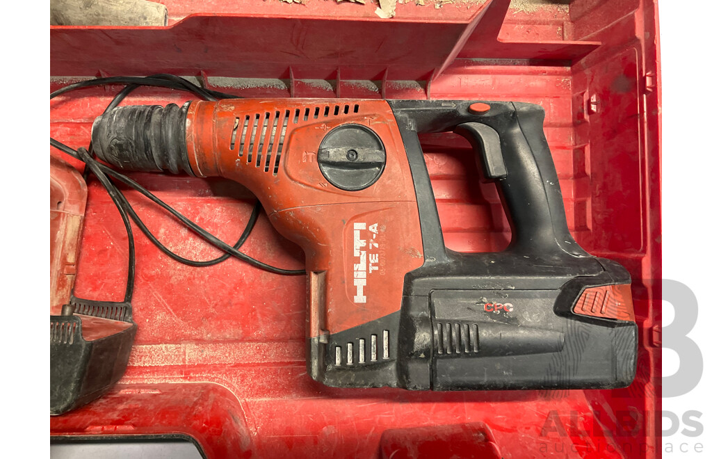 HILTI (TE-7A) Rotary Hammer Performance Package - Estimated ORP $2,929.00