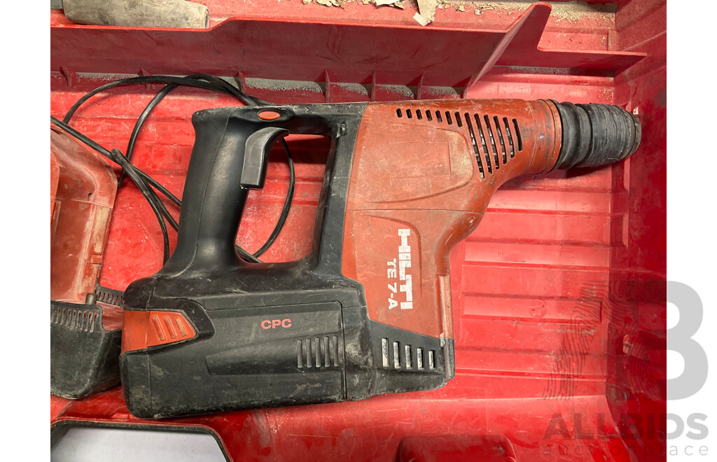 HILTI (TE-7A) Rotary Hammer Performance Package - Estimated ORP $2,929.00