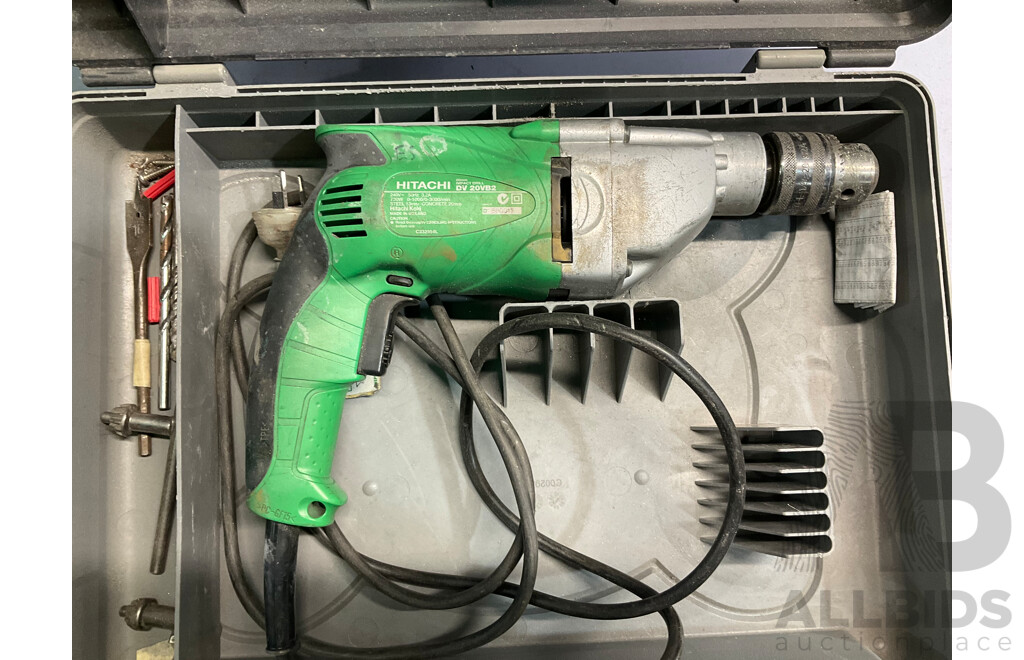 HITACHI DV20VB2(H8) 240V 13mm 730W 2-Speed Impact Drill - Estimated ORP $399.00