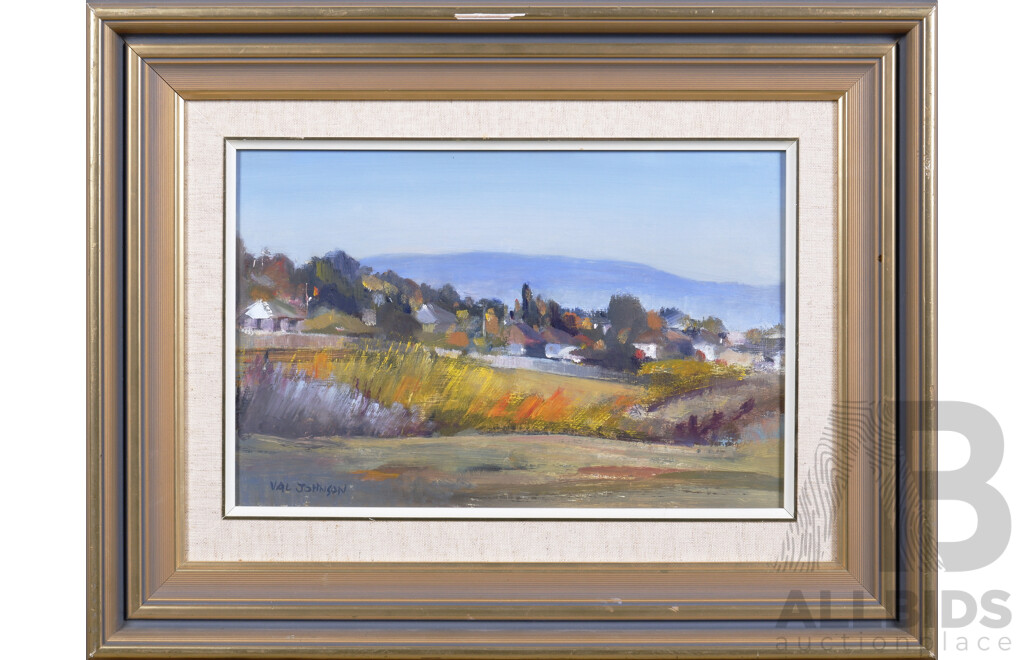 Val Johnson, West Bathurt Landscape, Oil on Board