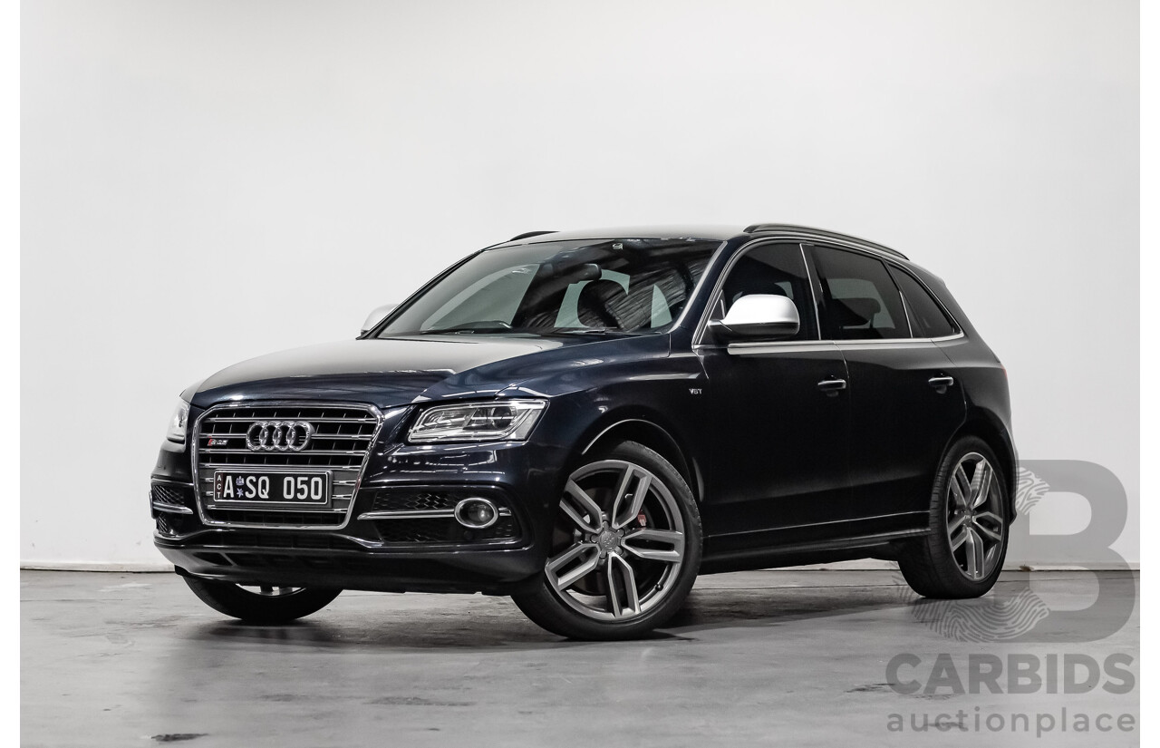 1/2015 Audi SQ5 3.0 TDI Quattro 8R MY15 5d Wagon Midnight Blue 3.0L V6 Turbo Diesel