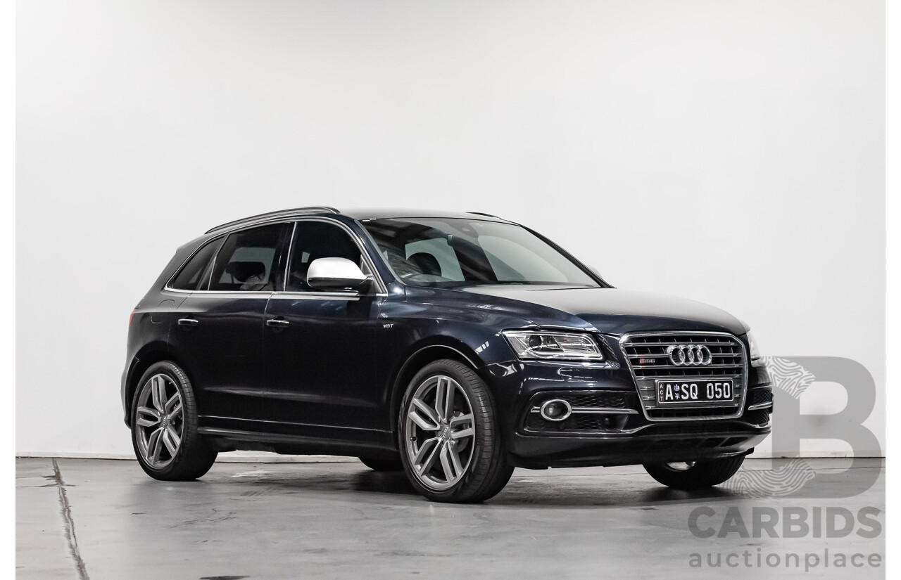 1/2015 Audi SQ5 3.0 TDI Quattro 8R MY15 5d Wagon Midnight Blue 3.0L V6 Turbo Diesel