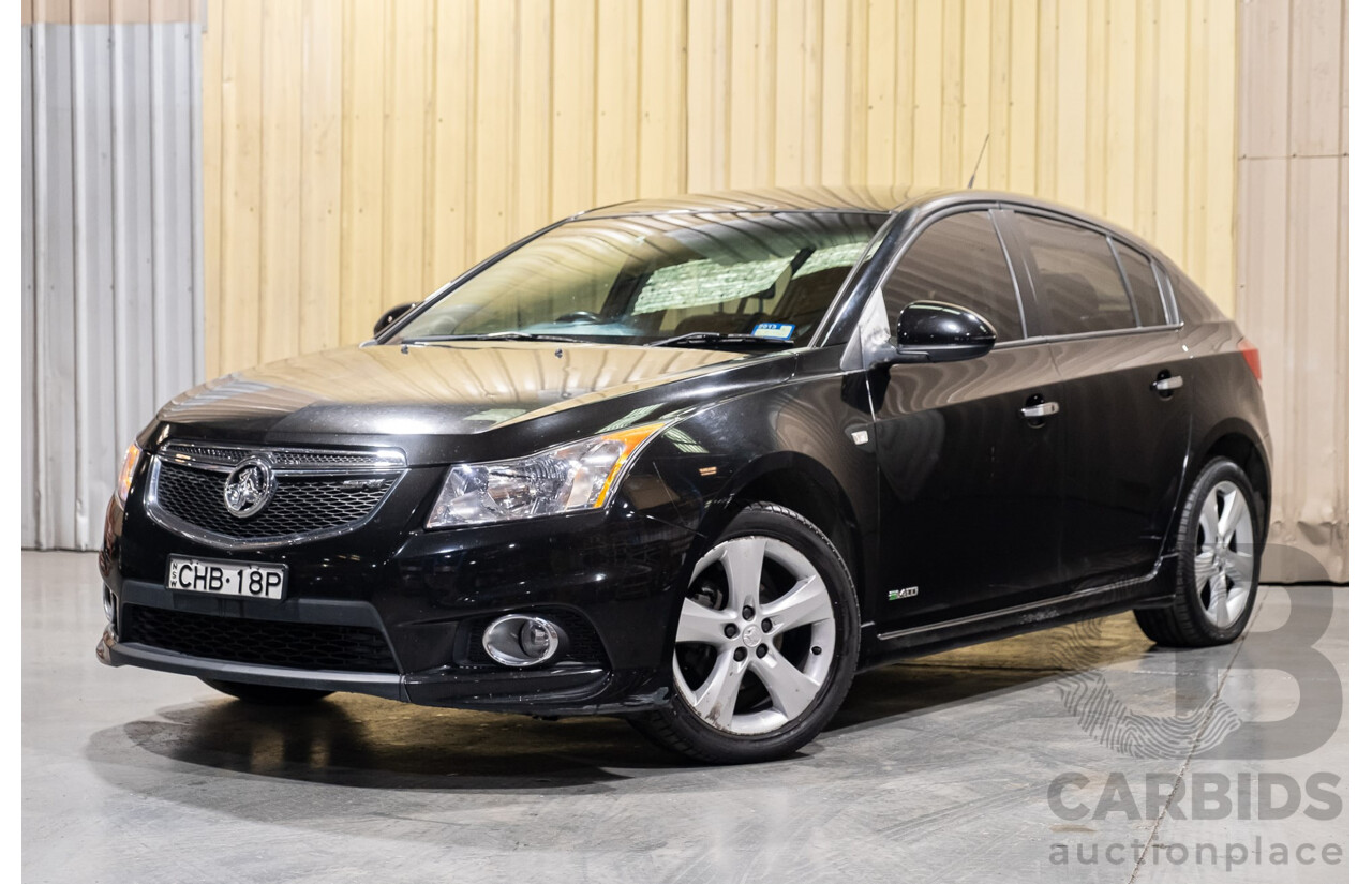 6/2012 Holden Cruze SRi V JH MY12 5d Hatchback Black Turbo 1.4L