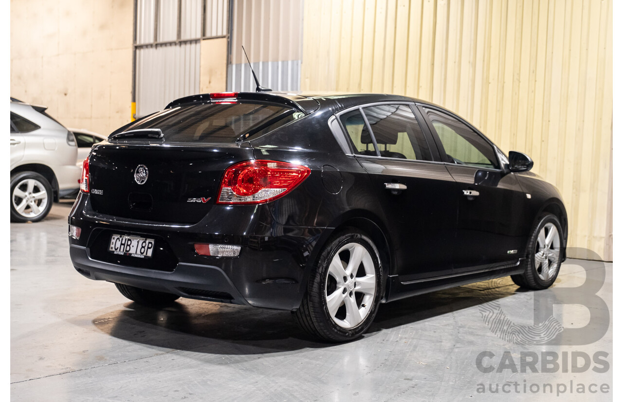 6/2012 Holden Cruze SRi V JH MY12 5d Hatchback Black Turbo 1.4L