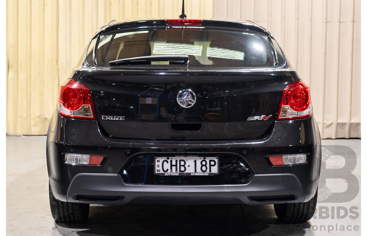 6/2012 Holden Cruze SRi V JH MY12 5d Hatchback Black Turbo 1.4L