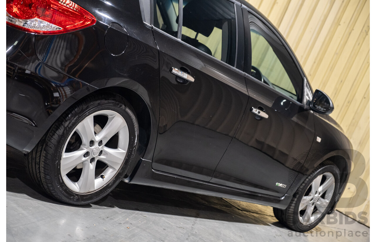 6/2012 Holden Cruze SRi V JH MY12 5d Hatchback Black Turbo 1.4L