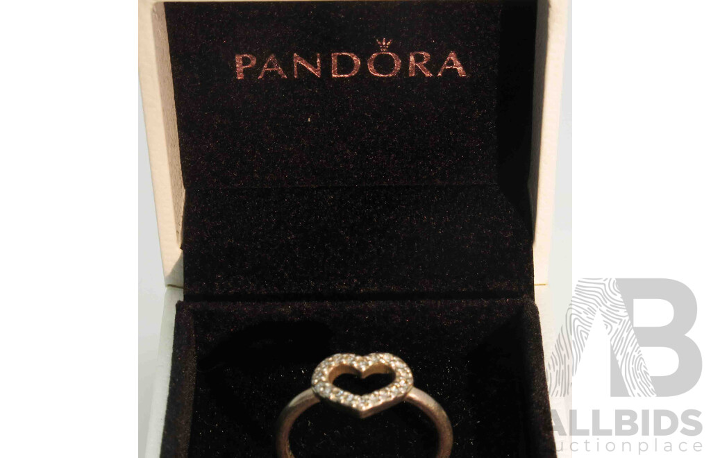 PANDORA Sterling Silver Heart Ring
