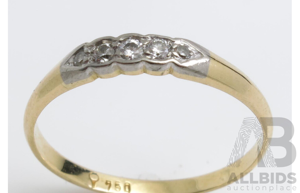 Vintage 18ct Gold Diamond Ring