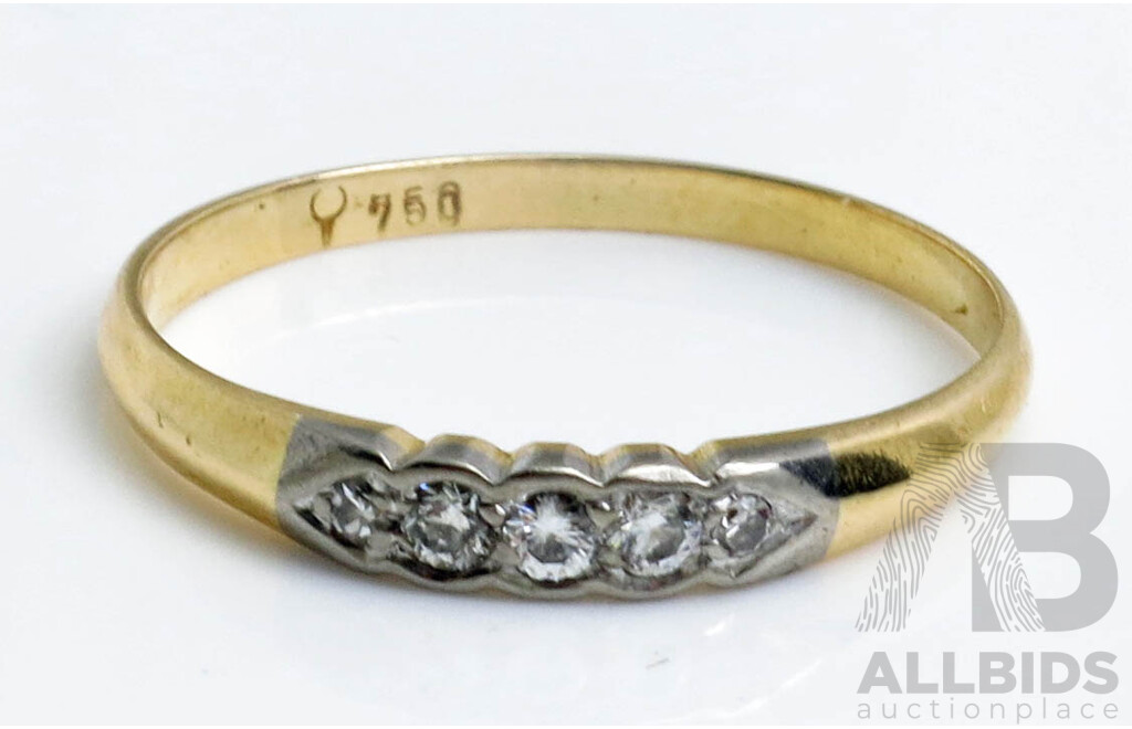 Vintage 18ct Gold Diamond Ring