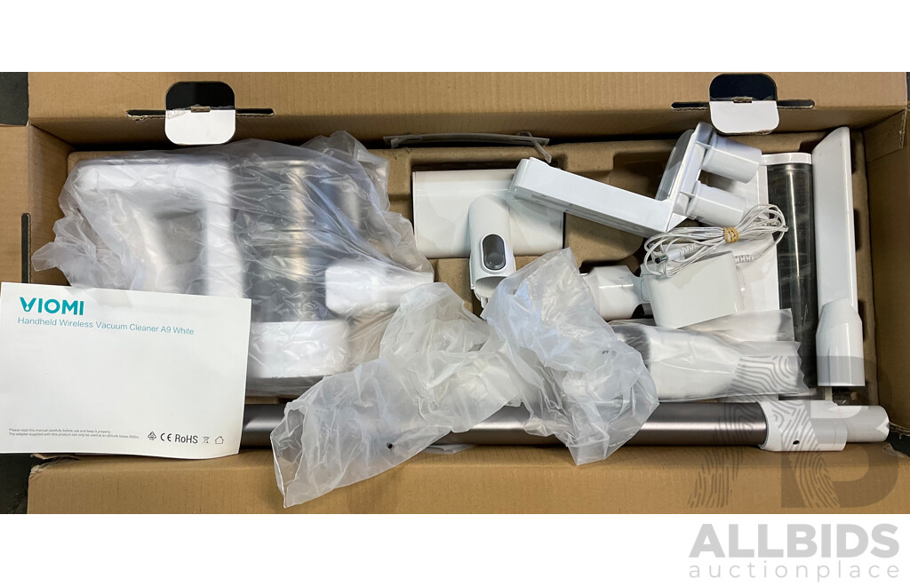 VIOMI Handheld Wireless Vacuum Cleaner A9 White - ORP $180.00