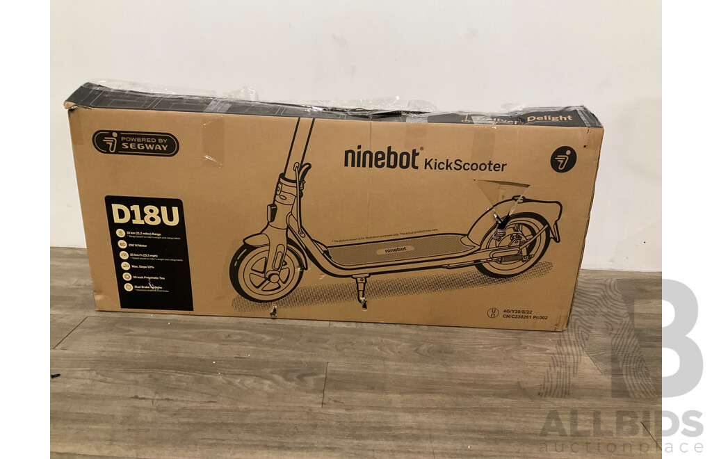 SEGWAY Ninebot D18U Kickscooter (Red/black) - Estimated ORP $699