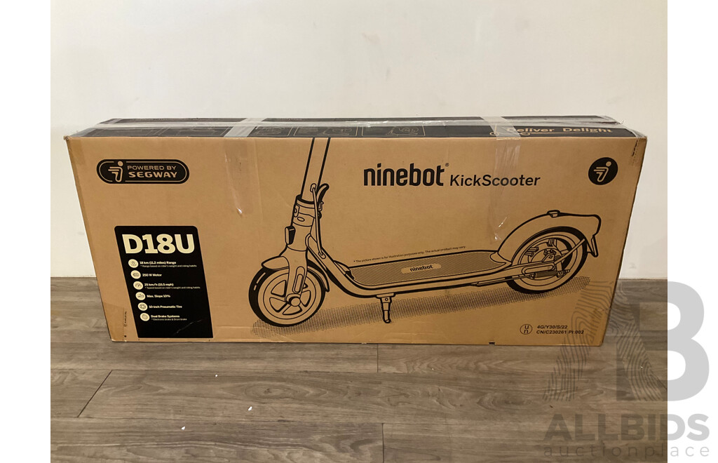 SEGWAY Ninebot D18U Kickscooter (Red/black) - Estimated ORP $699