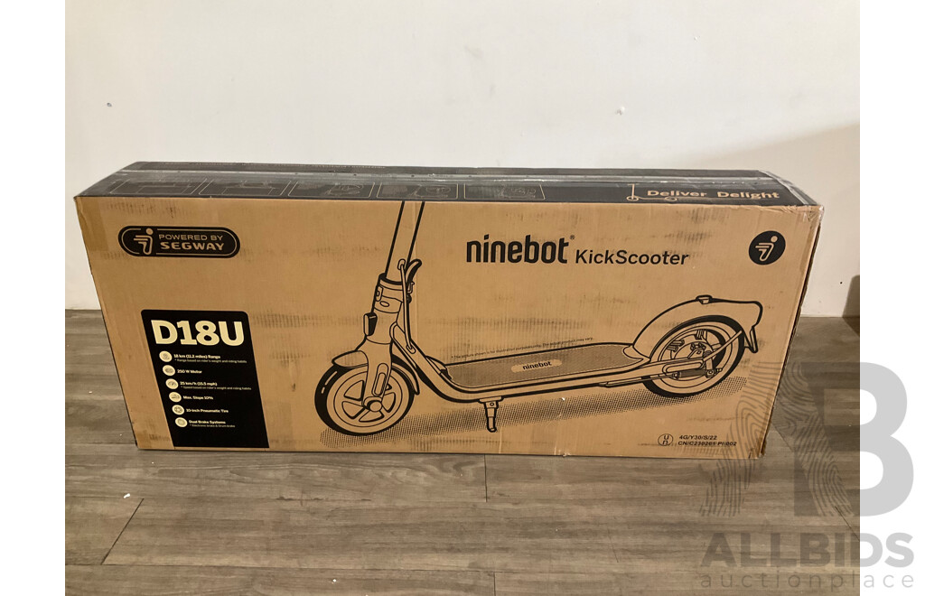 SEGWAY Ninebot D18U Kickscooter (Red/black) - Estimated ORP $699