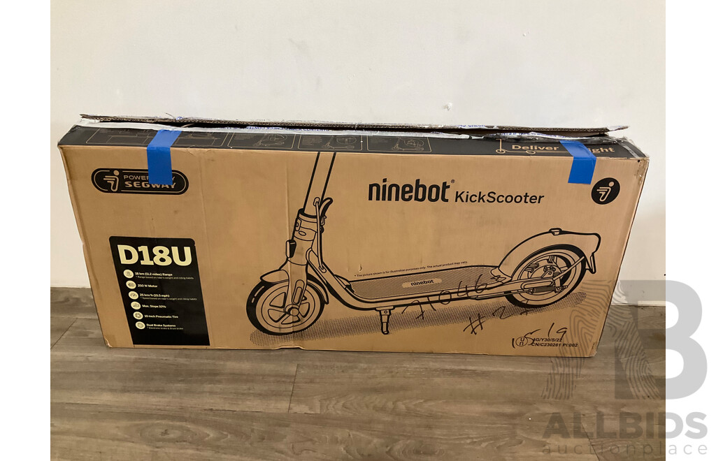 SEGWAY Ninebot D18U Kickscooter (Red/black) - Estimated ORP $699