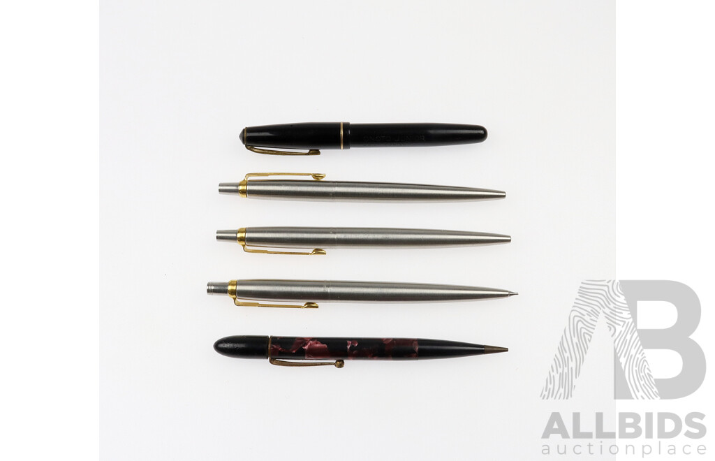 Vintage Pen Collection Including Inoto Junior and Parker