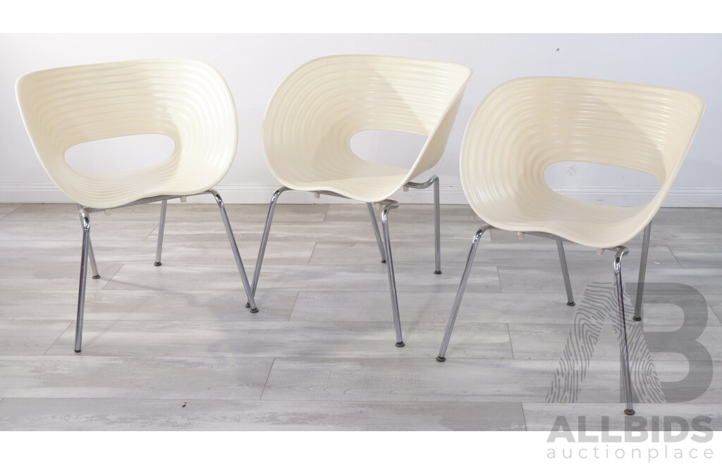 Three Tom Vac Style Chairs by Ron Arad