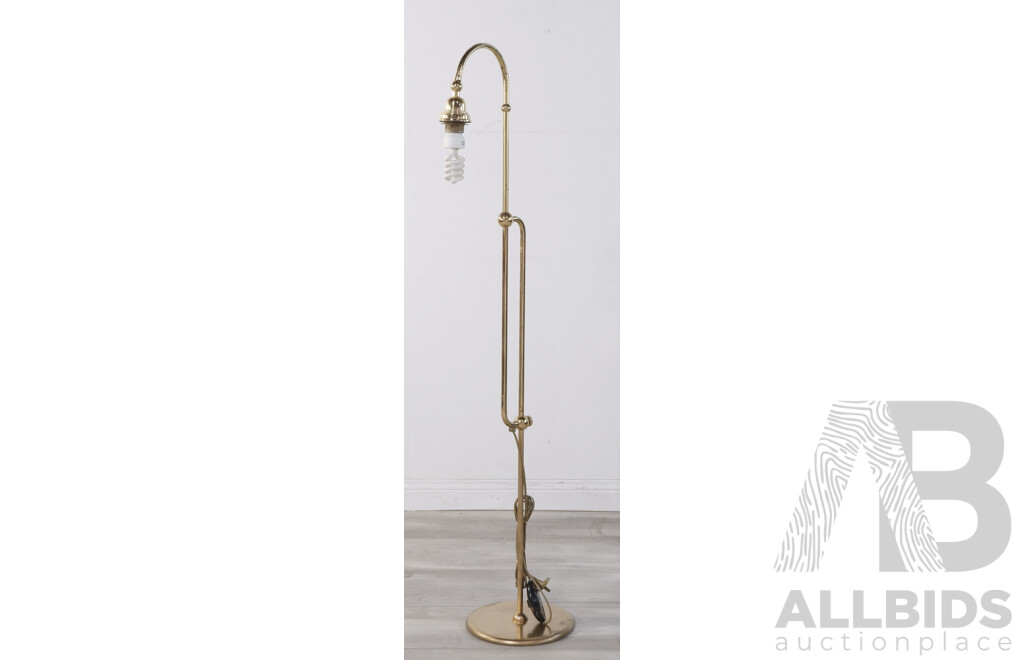 Antique Style Gold Floor Lamp