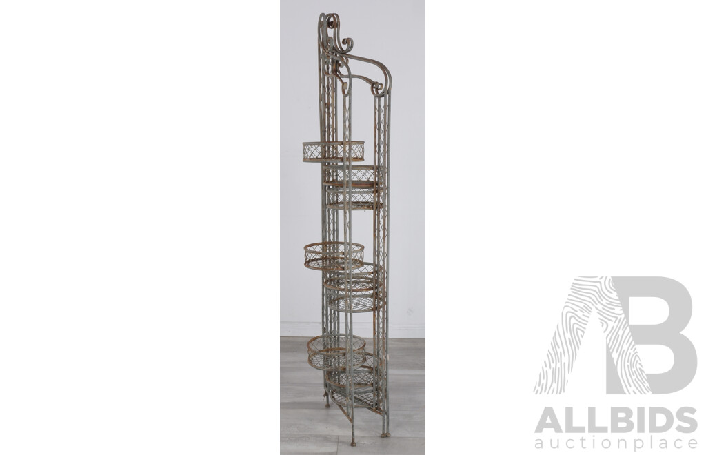 Large Metal Three Arm Plant Stand