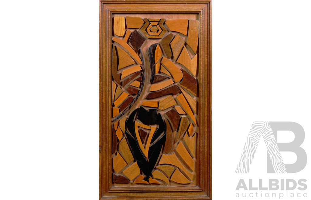 Framed Marquetry Composition