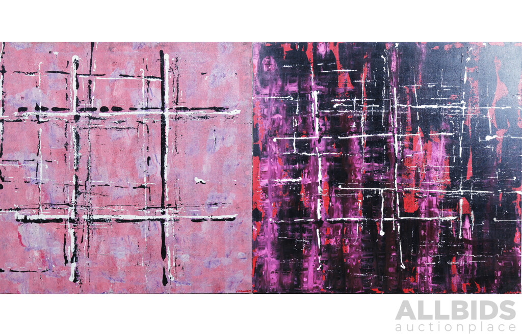 J. K. Arnold, Contemporary Abstract Composition, Mixed Media on Canvas (2)