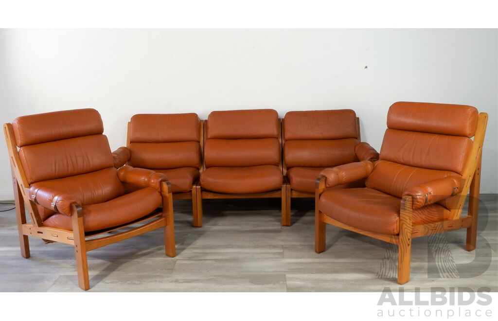 A Vintage Module 'Maverick' Lounge Suite Designed by Gerald Easden