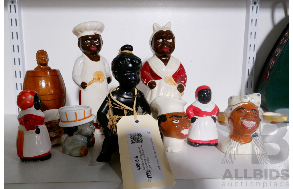 Collection of Inappropriate Ceramics Inc Salt and Pepper Shakers